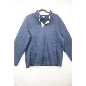 Croft & Barrow Men's Quilted Pullover-Heat Retention-Pockets-Size Large